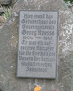 Dörtendorf, Georg-Kresse-Gedenkstein Detailansicht Dörtendorf, Georg-Kresse-Gedenkstein Detailansicht